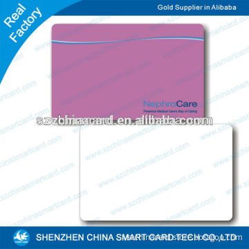 Hot sell high quality manufacturer 0.76mm thickness blank plastic card